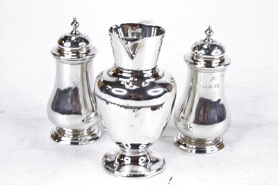 Lot 298 - A Victorian silver jug, Sheffield 1885, 2.4ozt;...