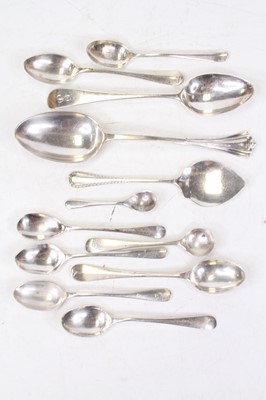 Lot 310 - A collection of 19th century and later silver...