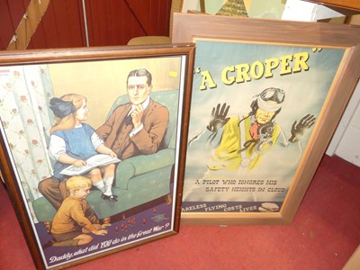 Lot 1090 - Two reproduction wartime propaganda posters,...