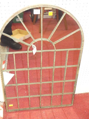 Lot 1128 - A contemporary painted metal arched wall...