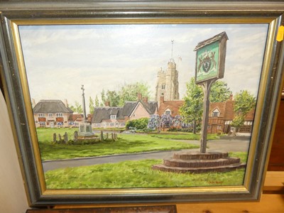Lot 1107 - Judy Kemp (b.1939) - Cavendish, acrylic on...