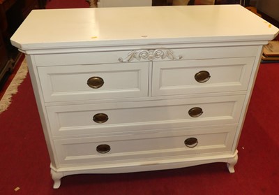 Lot 1163 - A contemporary Laura Ashley white painted...