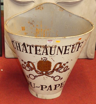 Lot 1164 - A painted metal champagne bucket of oval...