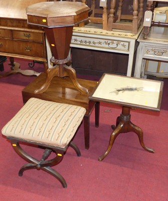 Lot 1165 - Victorian occasional furniture, to include;...