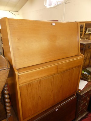 Lot 1178 - A 1970s teak student's bureau, width 91.5cm