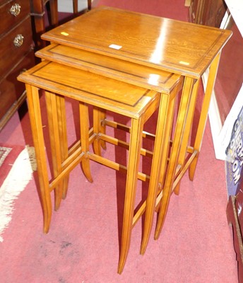 Lot 1199 - An early 20th century satinwood and rosewood...