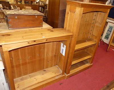 Lot 1215 - Two contemporary pine freestanding open...