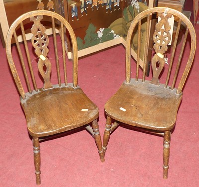 Lot 1220 - A pair of early 20th century child's wheelback...