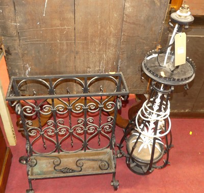 Lot 1234 - An early 20th century black painted wrought...