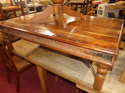 Lot 1252 - A contemporary Eastern hardwood and metal...