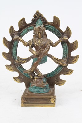 Lot 425 - A brass model of a Hindu deity, height 13cm