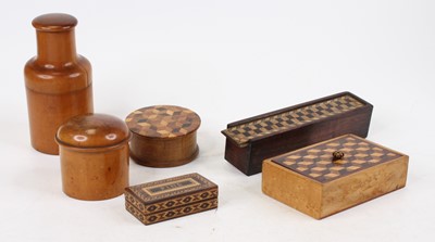 Lot 434 - A Victorian rosewood and Tunbridgeware...