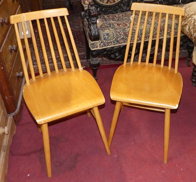 Lot 1271 - A set of six 1970s beech stickback and ply...