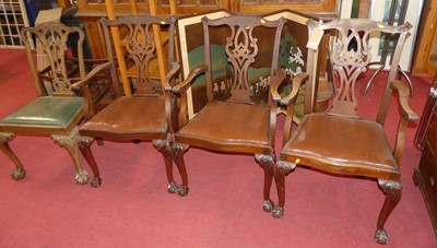 Lot 1280 - A set of three early 20th century mahogany...