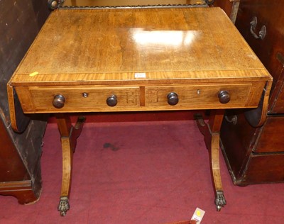 Lot 1295 - A 19th century faded rosewood and satinwood...