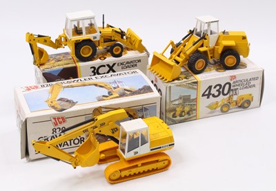 Lot 1604 - A JCB related NZG 1/50 scale diecast group to...