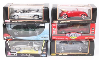 Lot 976 - A collection of six various boxed 1/18 scale...