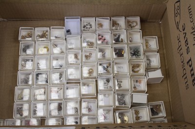 Lot 450 - A collection of modern lady's earrings, to...