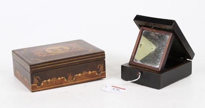 Lot 476 - A miniature 19th century coromandel and brass...