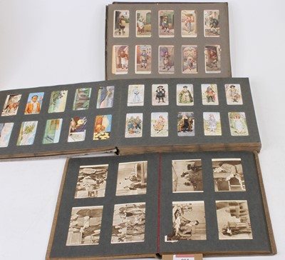 Lot 481 - Three cigarette card albums and contents to...