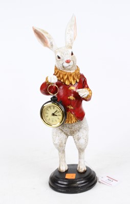 Lot 503 - A painted figure of a standing rabbit...