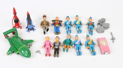 Lot 490 - A collection of Thunderbirds toys to inlcude...