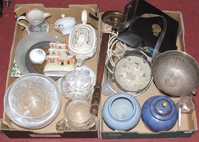 Lot 581 - Two boxes of miscellaneous items, to include...