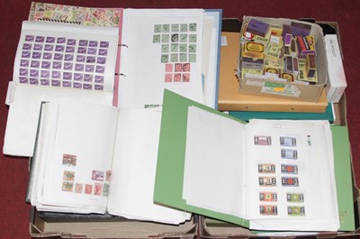 Lot 582 - A large collection of stamps, housed in albums...