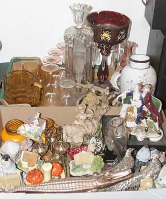 Lot 606 - Two boxes of miscellaneous items to include...