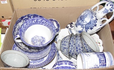 Lot 611 - A box of miscellaneous china to include...