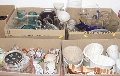 Lot 621 - Six boxes of miscellaneous items to include...