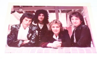 Lot 468 - Queen, a colour image of all four band members...