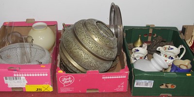 Lot 624 - Three boxes of miscellaneous items to include...