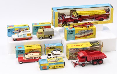 Lot 1365 - Corgi and Dinky Toys boxed model group of 7,...