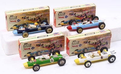 Lot 1815 - Triang Toys Mini Hi-Way boxed model group of 4...