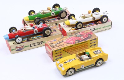 Lot 1816 - Triang Toys Mini Hi-Way boxed model group of 4...