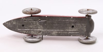 Lot 1840 - Marx (UK) Tinplate Racing car, 1950's example,...
