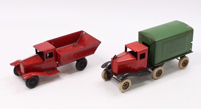 Lot 1826 - A Triang Toys and Lumar Toys pressed steel...