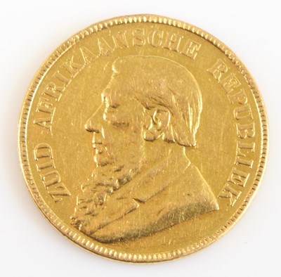 Lot 2215 - South Africa, 1897 gold 1 pond, Stephanus...