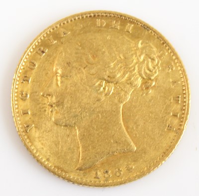 Lot 2103 - Great Britain, 1864 gold full sovereign,...