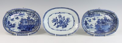 Lot 2353 - A pair of Chinese blue and white porcelain...