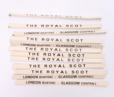 Lot 304 - ACE Trains coach-boards: 8 x ‘The Royal Scot’...