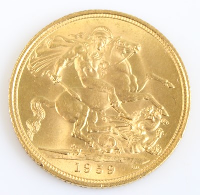 Lot 2187 - Great Britain, 1959 gold full sovereign,...
