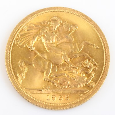 Lot 2186 - Great Britain, 1965 gold full sovereign,...