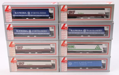 Lot 666 - Eight Lima bogie goods wagons: Fisons; Neill&...