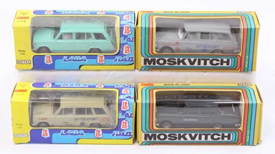 Lot 1531 - Russian diecast 1/43rd scale Moskvitch and...