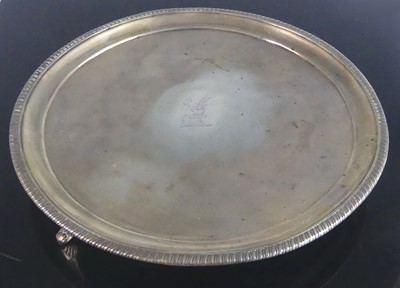 Lot 2062 - A George III silver salver, of circular form...