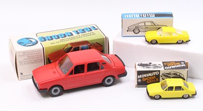 Lot 1538 - Mini Autos and Kovad boxed Skoda group of 3...