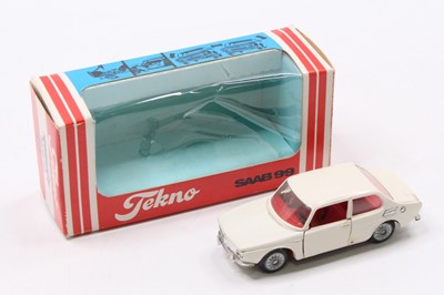 Lot 1772 - Tekno No.837 Saab 99, white body with red...