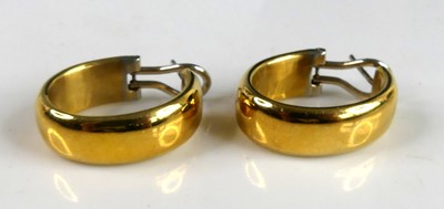 Lot 2681 - A pair of modern Italian 18ct yellow gold...